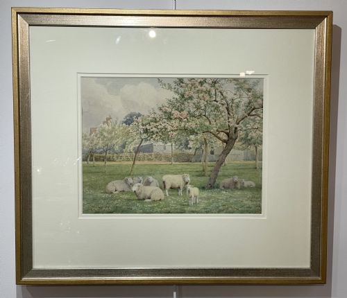 William Sidney Cooper (1854-1927) Watercolour, Sheep