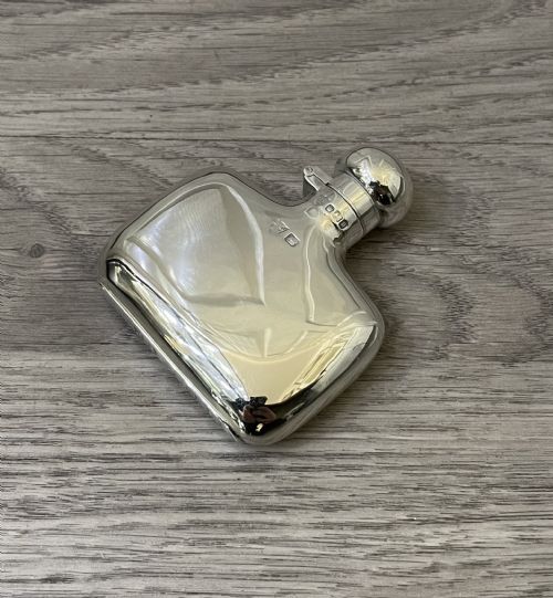 Edwardian Solid Silver Pocket Hip Flask