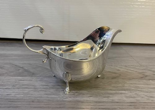 George V Solid Silver Sauce Boat