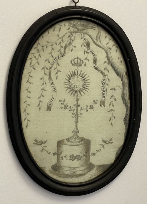 Rare 18th Century Silk Embroidery