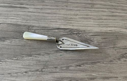 George V Silver and Mother of Pearl Bookmark