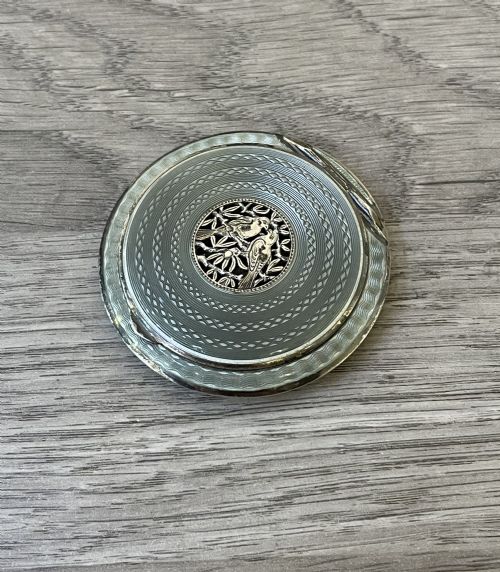 Beautiful Austrian Silver & Enamel Compact
