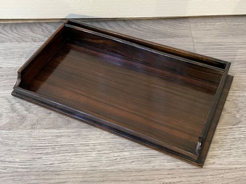 Edwardian Ebony Coromandel Desk Tidy