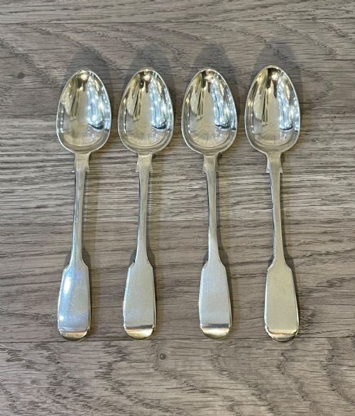 Four Victorian Silver Teaspoons, 1864