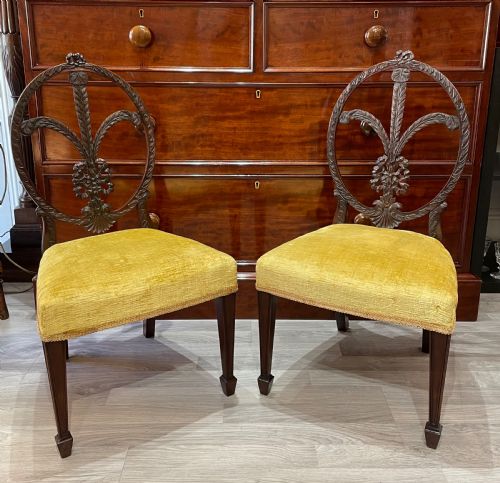 Pair of Hepplewhite Style Children's Chairs