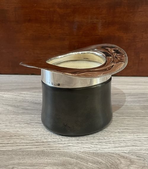 A Rare Top Hat Silver Topped Vesta Holder Striker