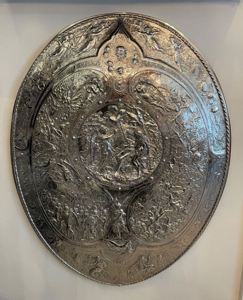 Rare Victorian Electrotype Milton Shield by Elkington