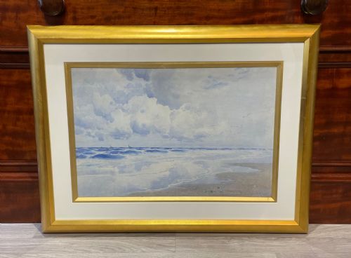Marine Seascape Watercolour by John Mcdougal, Dated 1892