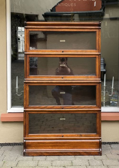 Four Tier Globe Wernicke Stacking Barristers Bookcase