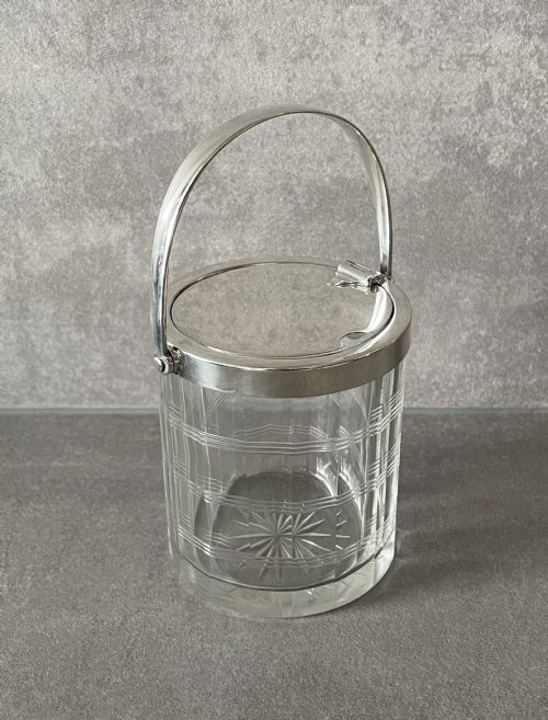 A George V Solid Silver Mounted Automatic Preserve Jar by Hukin & Heath