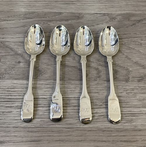 Set Four George IV  Silver Tea Spoons