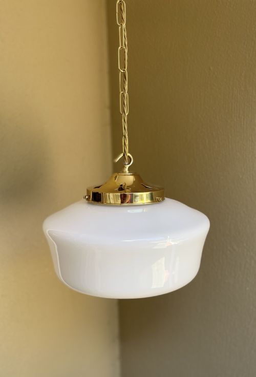 Art Deco Opaline Pendant