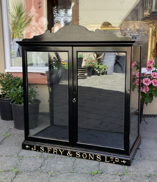 Victorian J S Fry Chocolate Display Cabinet