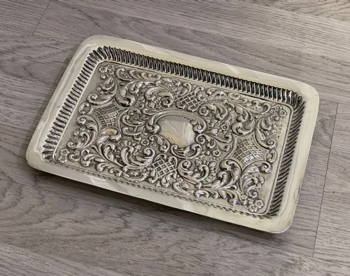 Victorian Solid Silver Dressing Table Tray