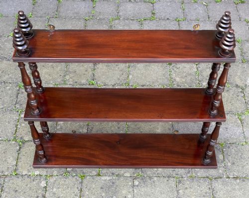 Quality Georgian Cuban Mahogany Wall
shelves