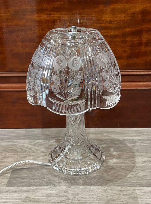 Early 20th Century American Cut Glass Table Lamp