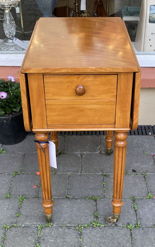 fig 1. Quality Early Victorian Pembroke Table Bedside By Holland & Sons