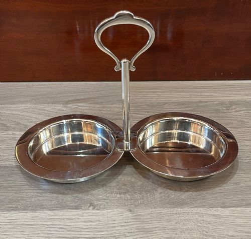Silver Plated Twin Bottle Coaster by Hukin & Heath
