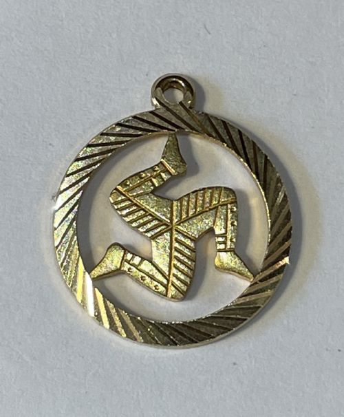 9ct Gold Charm Pendant, Manx Triskelion
