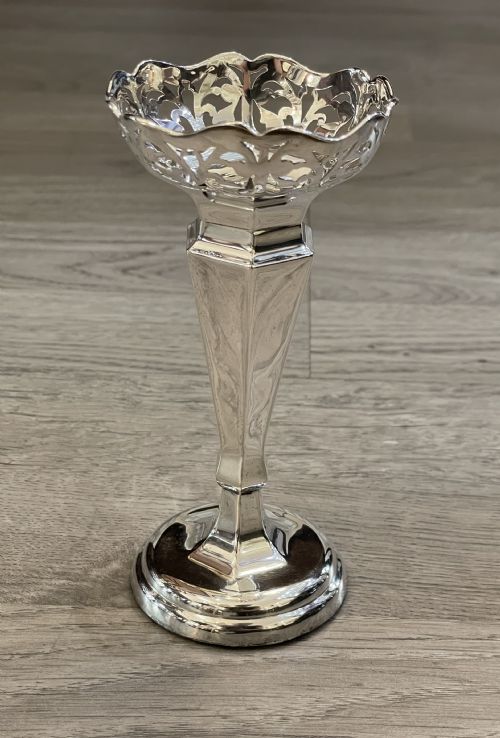 George V Solid Silver Posy Flower Vase