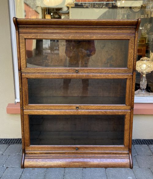 Oak Stacking Globe Wernicke Style Bookcase by Gunn