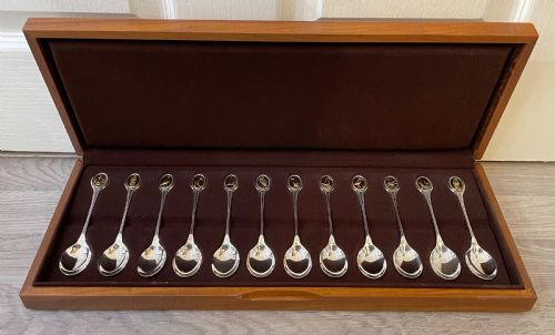 Rspb Solid Silver Spoon Collection in Fitted Case