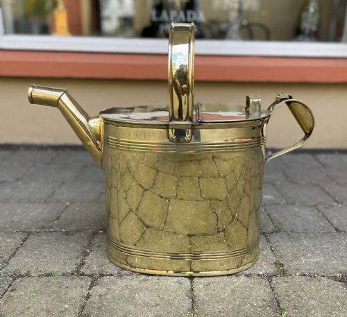 Large Late Victorian Brass Country House Watering Can