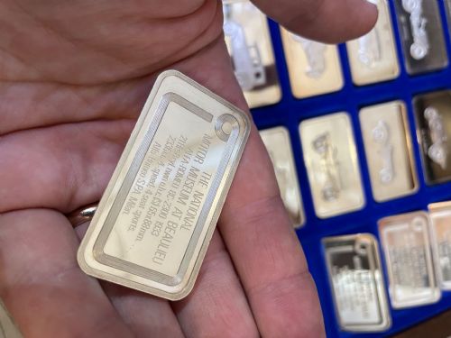 fig 2. Collection of Solid Silver Ingots, Lord Montagues Car Collection