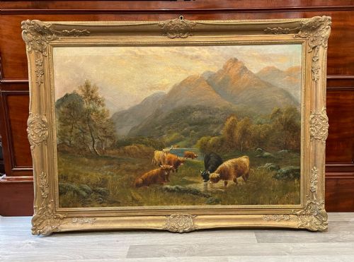Highland Cattle Painting by Daniel Sherrin