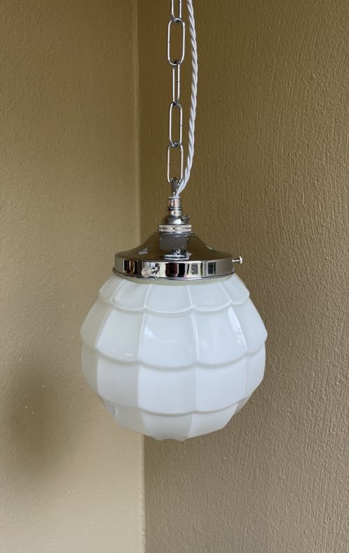 1930s Opaline Fish Scale Pendant (Two of Two)