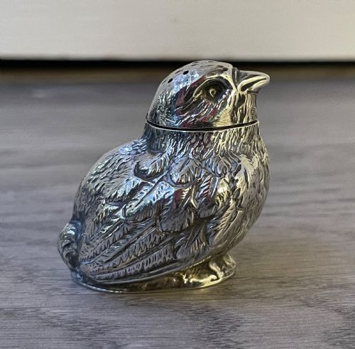 Edwardian Silver Chick Pepperette by Sampson Mordan
