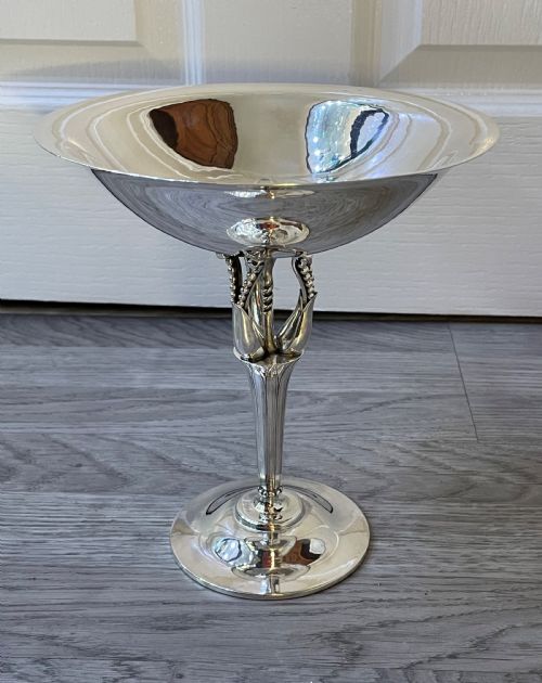 Extremely Rare Georg Jensen Silver Tazza