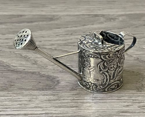 Dutch Novelty Silver Miniature Watering Can