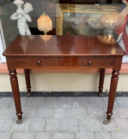 Victorian Mahogany Side Writing Table by Holland & Sons