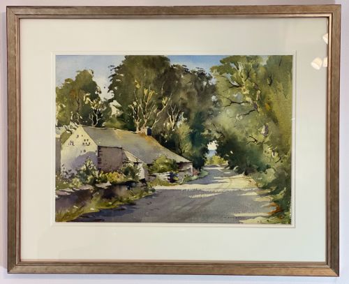 John Hobson Nicholson Watercolour, Ballabeg, Isle of Man