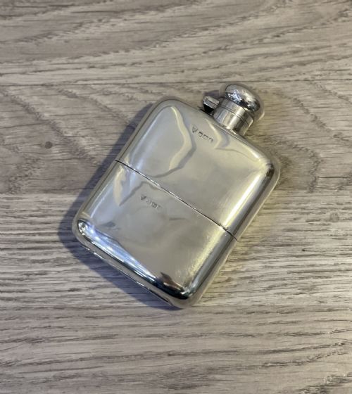 George VI Solid Silver Hip Flask