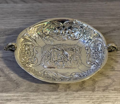 Dutch Solid Silver Repousse Bowl