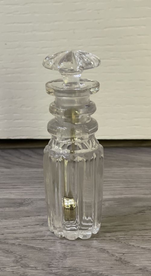 George IV Glass & Silver Opium Bottle