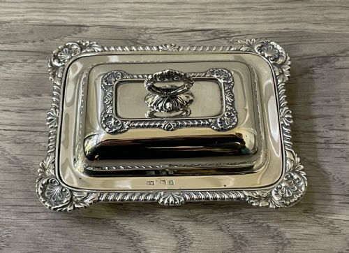 Novelty Silver Miniature Taureen Entree Dish & Cover