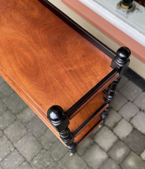 VICTORIAN MAHOGANY THREE TIER BUFFET - ADDITIONAL PHOTO 5