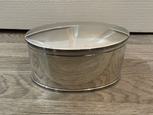 George VI Solid Silver Biscuit Box