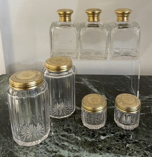 fig 1. Superb Quality Victorian Silver Gilt Dressing Table Set