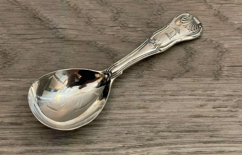 George III Silver Kings Pattern Caddy Spoon