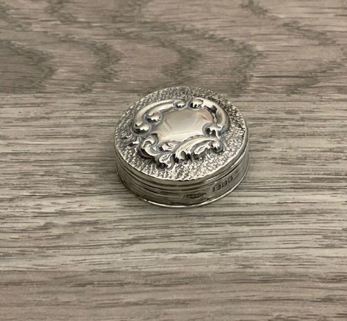 Edwardian Silver Pill Box