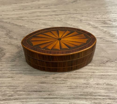 George III Patera Fan Inlaid Snuff Box