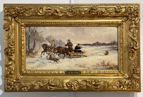 19th Century Oil Painting by a Bossi