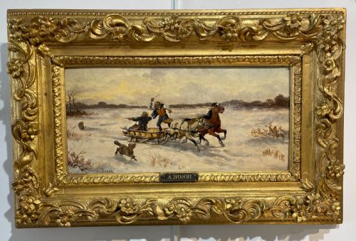 19th Century Oil Painting by a Bossi
