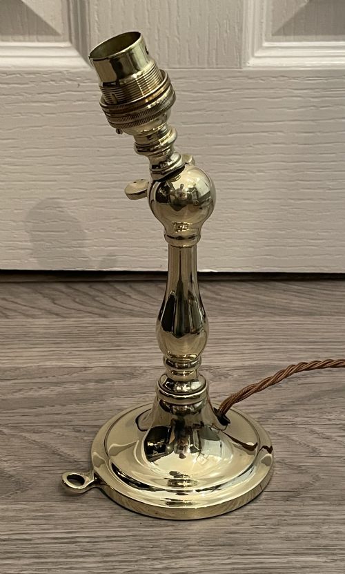 Unusual Early 20th Century Brass Table Lamp