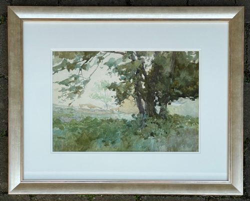 Watercolour Onchan, Isle of Man by Archibald Knox