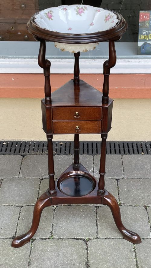 George II Mahogany Wig Stand